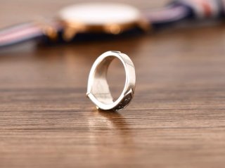 Fashion trend s925 sterling silver jewelry retro Thai silver men's and women's personalized five-pointed star ring tail ring Fashion trend s925 sterling silver jewelry retro Thai silver men's and women's personalized five-pointed star ring tail ring