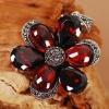 Thai Silver Pendant Thai Tribal Garnet Pendant Thai Silver Pendant Thai Tribal Garnet Pendant