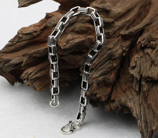 Handmade Thailand Silver Tribal Lucky Bracelet