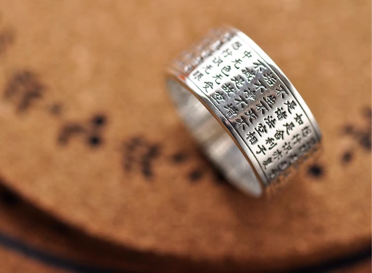 S999 full silver heart by men and women sterling silver rings fashion men and women couples broad face simple finger ring nation