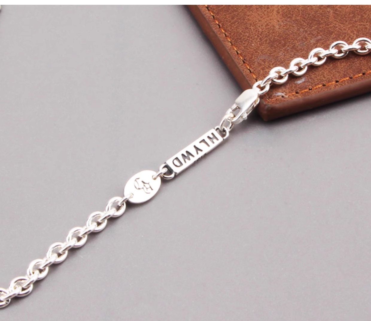 S925 sterling silver simple round ring necklace for men and women, versatile and stylish clavicle chain for daily wear and Kore