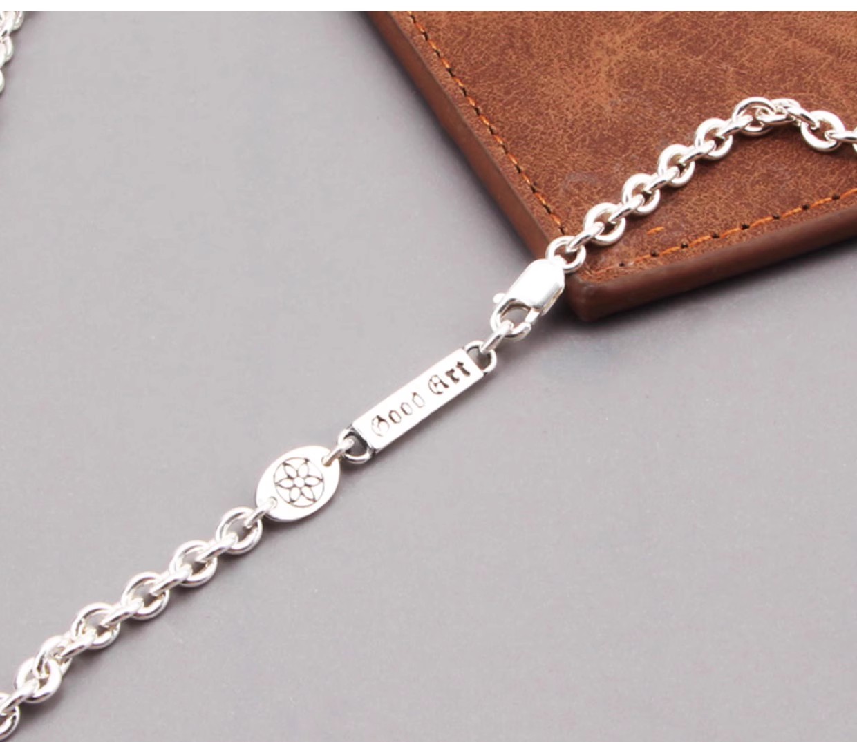 S925 sterling silver simple round ring necklace for men and women, versatile and stylish clavicle chain for daily wear and Kore