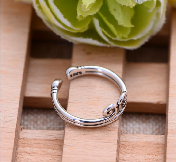 s925 sterling silver gold tight hoop ring, the return of the great sage, Sun Wukong, for men and women, couples