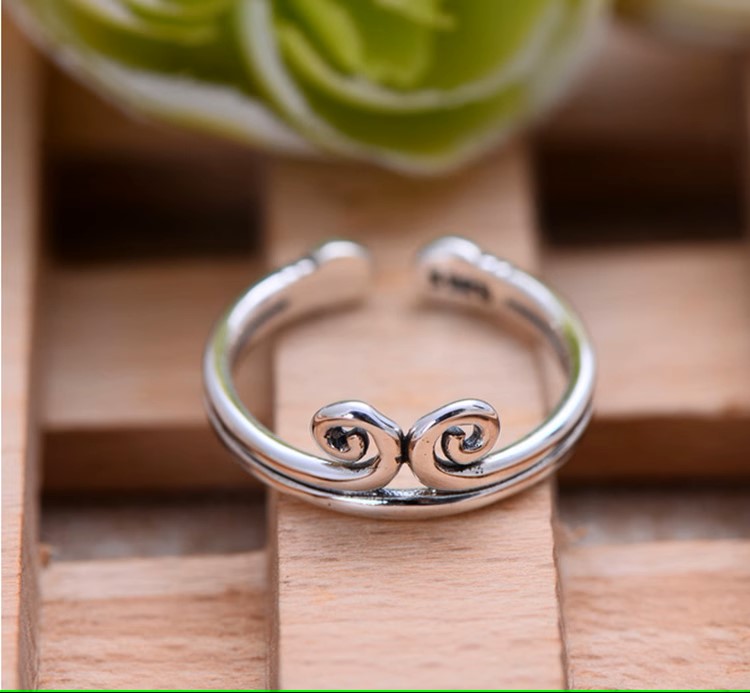 s925 sterling silver gold tight hoop ring, the return of the great sage, Sun Wukong, for men and women, couples