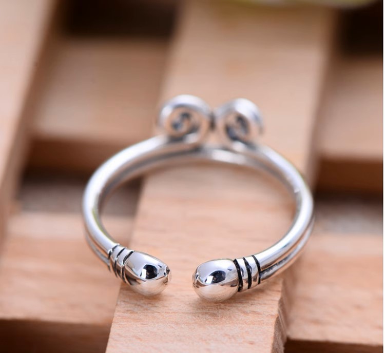 s925 sterling silver gold tight hoop ring, the return of the great sage, Sun Wukong, for men and women, couples