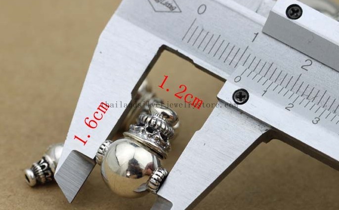 Handmade 925 Silver Guru Bead Three Hole Bead for Mala