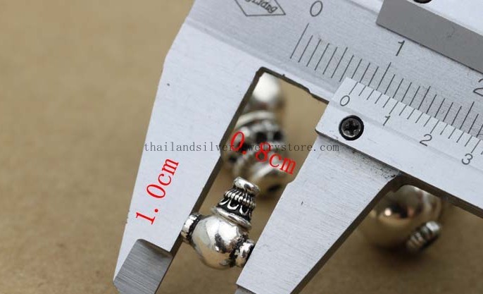 Handmade 925 Silver Guru Bead Three Hole Bead for Mala